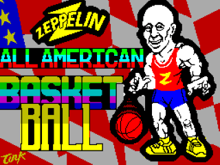All-American Basketball title screen for ZX Spectrum